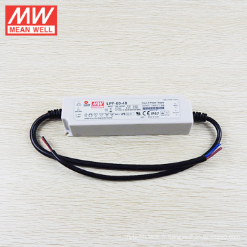 Le conducteur 60W 48Vdc de LED de MEANWELL imperméabilisent IP67 UL LPF-60-48 avec la fonction de PFC